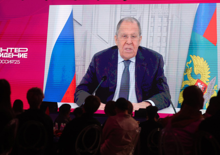 Лавров поприветствовал участников жеребьевки «Интервидения»