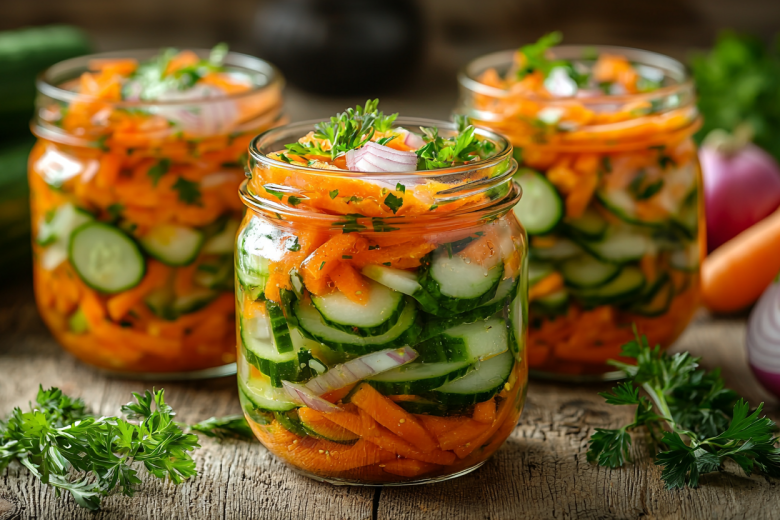 Вкусные салаты с огурцами на зиму