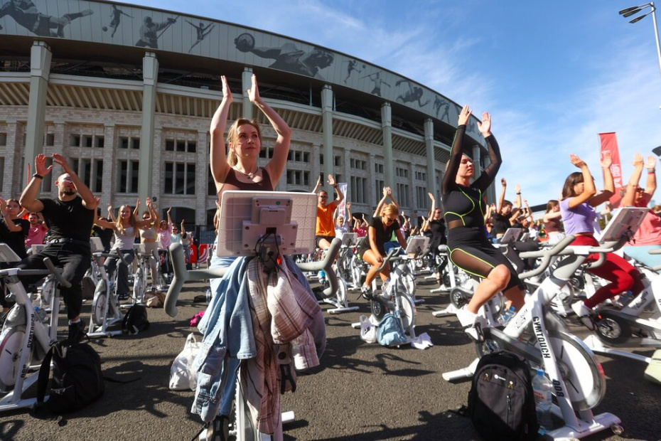 Фестиваль «День московского спорта» в олимпийском комплексе «Лужники» во время празднования Дня города в Москве