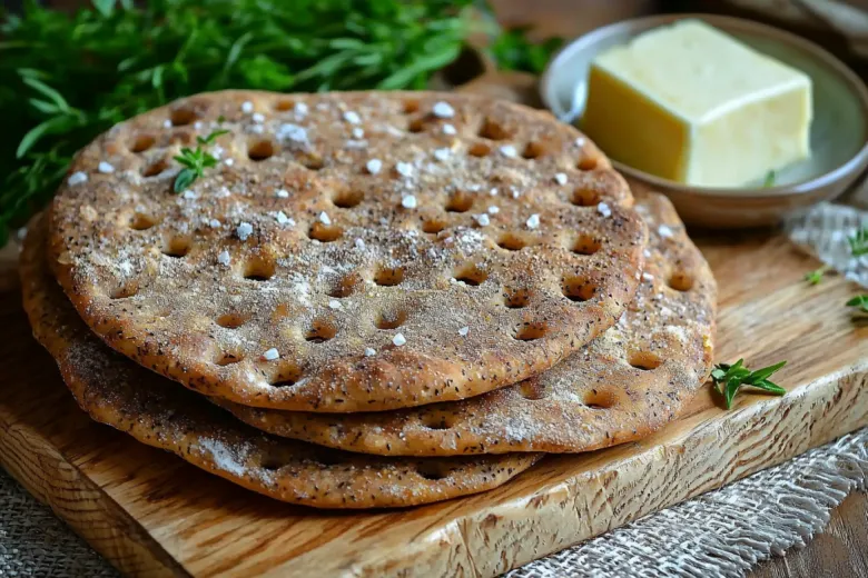 Деревенские ржаные лепешки с травами: быстро и вкусно