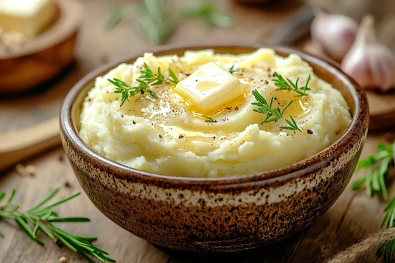 Как у бабушки: картофельное пюре с молоком и сливочным маслом