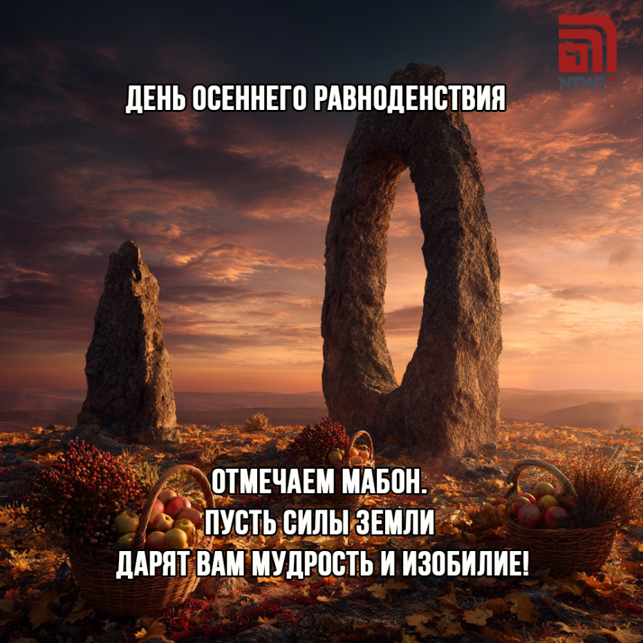 Картинка с поздравлением на день осеннего равноденствия
