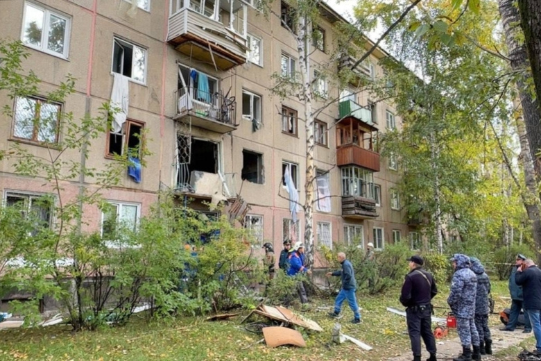 Взрыв газа в жилом доме в Ангарске