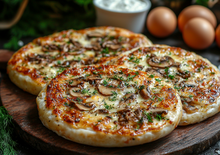 Вкуснее пиццы и хачапури! Нежные кулиги с грибами — завтрак за 15 минут