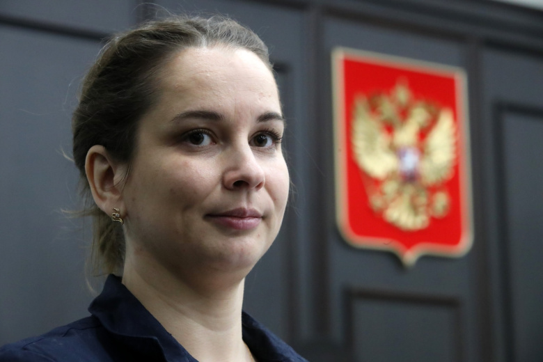 Элина Сушкевич во время рассмотрения апелляционной жалобы на приговор в Первом апелляционном суде общей юрисдикции, 2011 год
