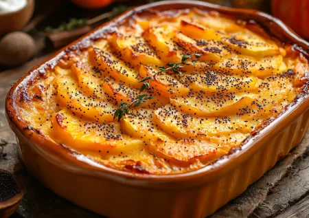 Тыквенная запеканка с маковой корочкой: готовим осенний десерт без хлопот