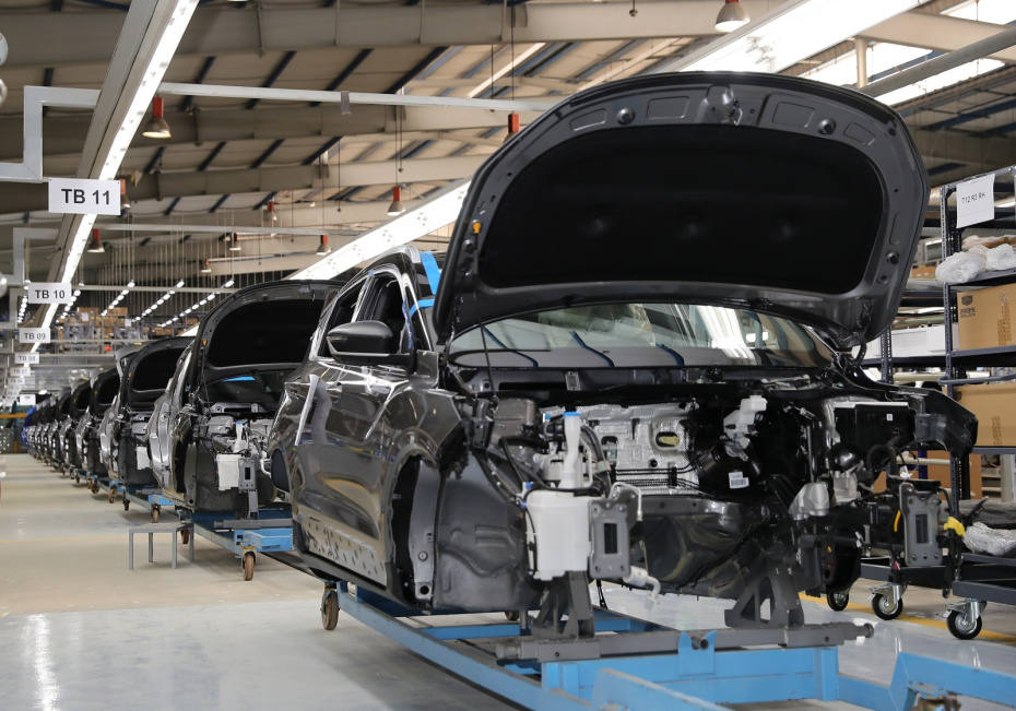 Производственная линия завода автопроизводителя Geely Auto Group