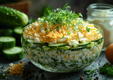 Готовлю салат «Изумруд» за 10 минут — нужны всего 4 продукта