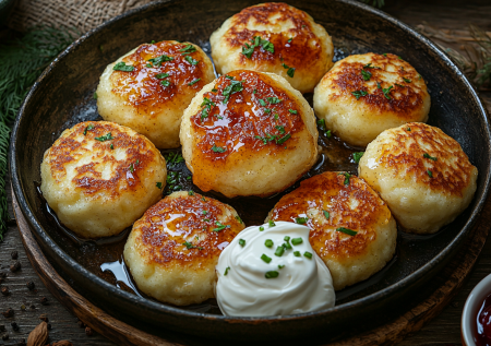 Творожники — самые вкусные оладьи: жарятся на сливочном масле и надуваются как подушечки