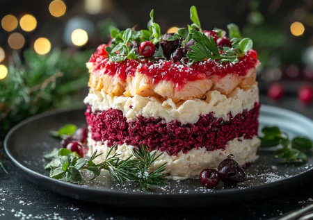 «Красный бархат», да не торт: готовлю вкуснющий салат к праздникам и просто на ужин