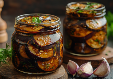 Соленые баклажаны с чесноком на зиму в банках: простой рецепт и яркий вкус «синеньких»