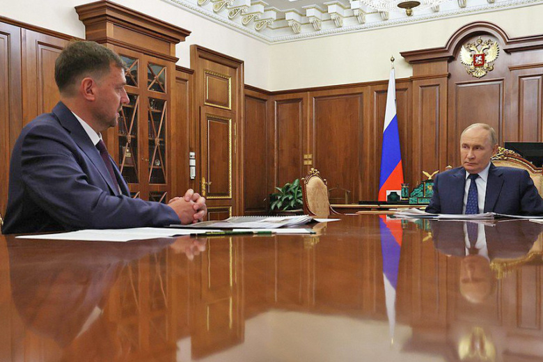 Встреча Владимира Путина с губернатором Запорожской области Евгением Балицким