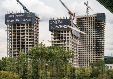 Группа Аквилон залила последний куб бетона башни С жилого комплекса INDY Towers