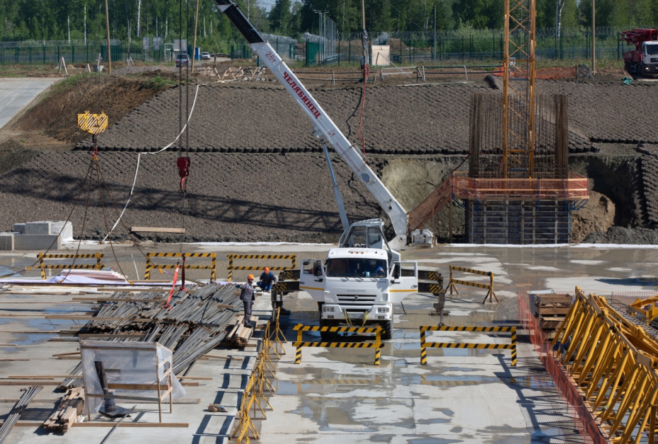 Строительство новейшего атомного реактора БРЕСТ-300 в Северске