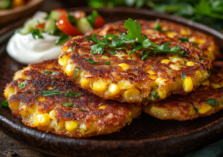 Оладьи из фарша и кукурузы: когда нужно накормить семью вкусно и быстро
