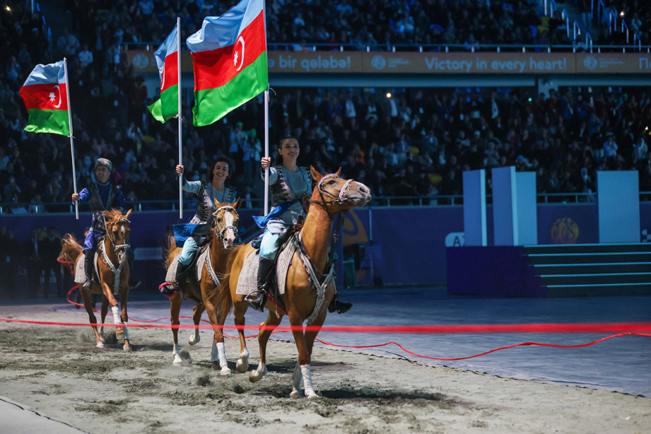 Церемония открытия III Игр стран СНГ в Гяндже