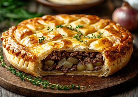 Зур бэлиш — татарский пирог с сочной начинкой: просто и вкусно!