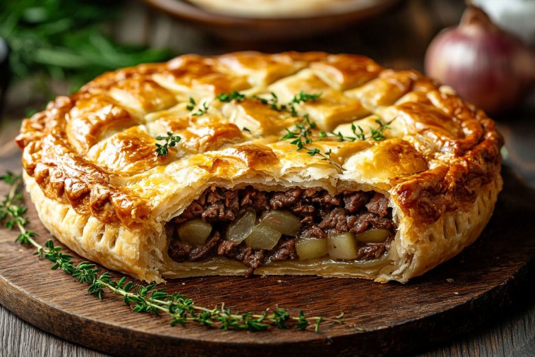 Зур бэлиш — татарский пирог с сочной начинкой: просто и вкусно!