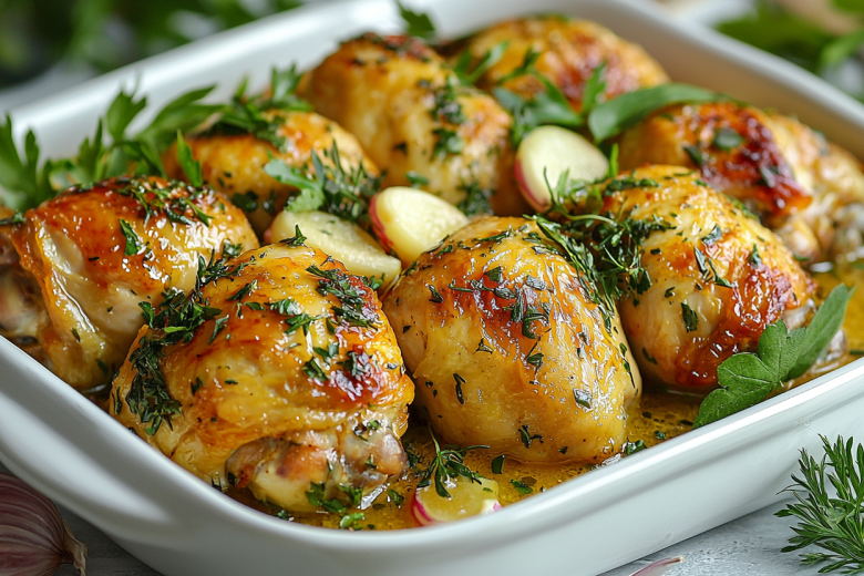 Грузинский шкмерули из курицы
