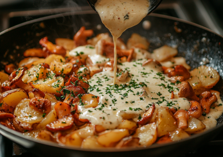 Картошечка вкуснее мяса! С лисичками и чесночком — хит на ужин: бюджетно и вкусно