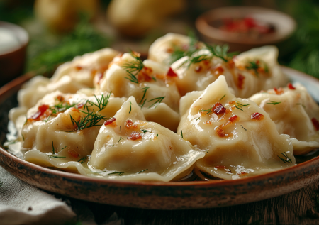Картофельники с беконом — обалденно вкусно: когда надоели мясные манты