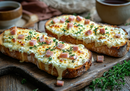 Горячие бутерброды с творогом и ветчиной: вкусное и сытное начало дня