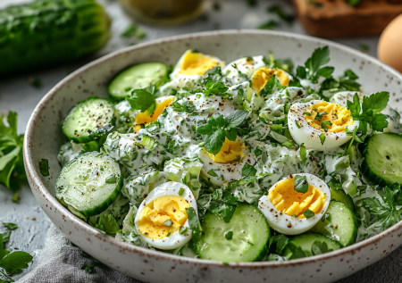 Нежнейший салат с зеленым луком — всего три ингредиента, а вкус офигенный