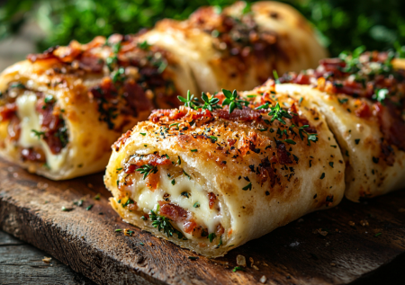 Хрустики из лаваша: вкуснейшие рулетики с сыром и беконом