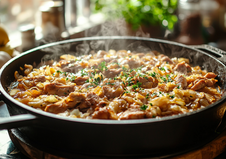 Борщ больше не готовлю — вся капуста уходит на это блюдо: вкуснющий ужин с копченостями, который обожает вся семья