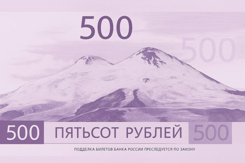 500-рублевая купюра в представлении ИИ