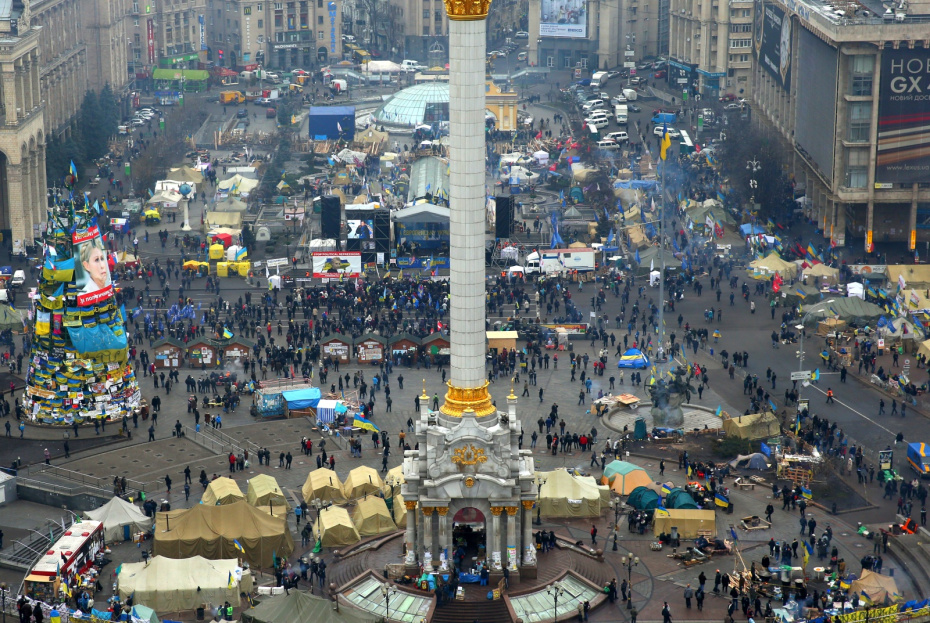 Вид на площадь Независимости. 2013 год