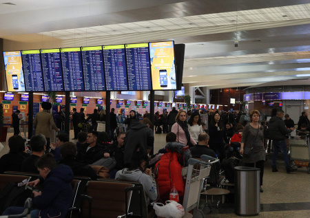 Ограничения в работе частично парализовали аэропорт Шереметьево