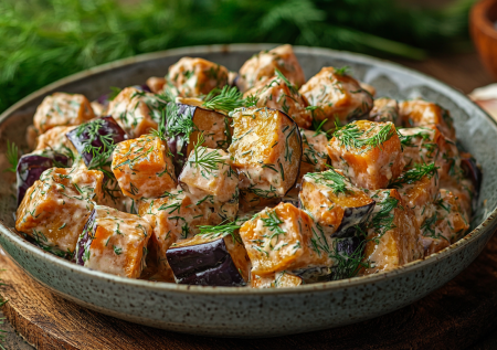 Баклажаны в майонезе со вкусом грибов: эту закуску не нужно мариновать днями и часами