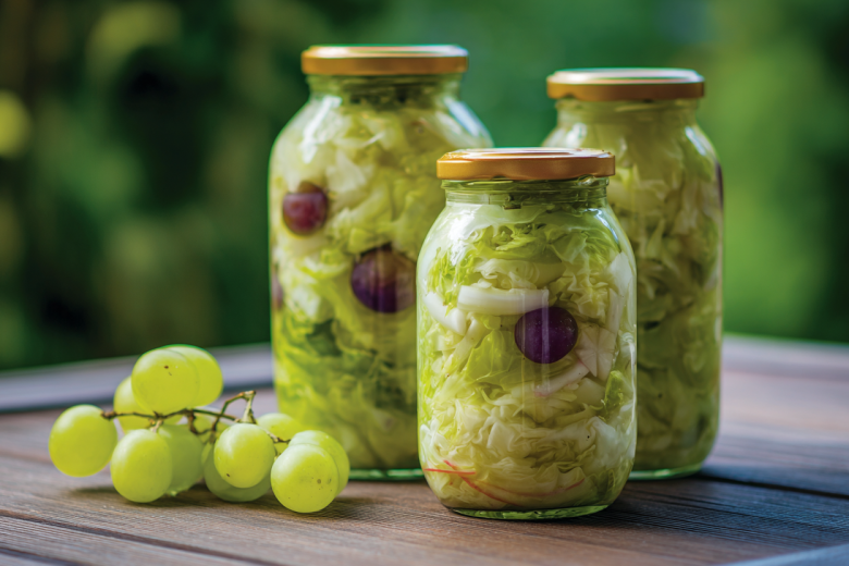 Вкус, который удивит: маринуем капусту с виноградом и базиликом
