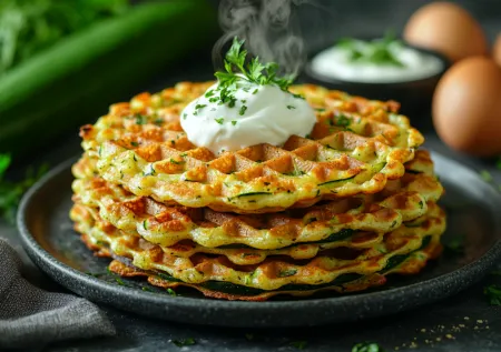 Лучшая закуска из кабачков! Готовим из них вафли