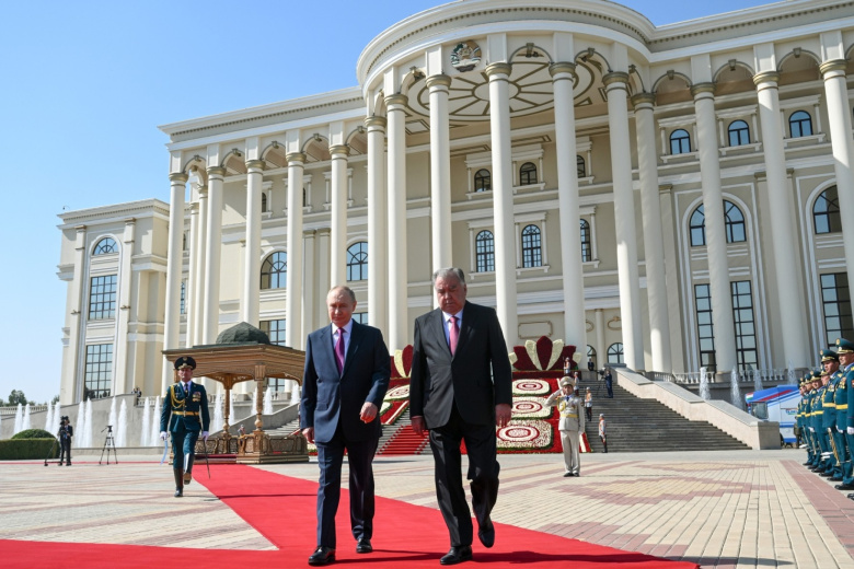 Владимир Путин и Эмомали Рахмон