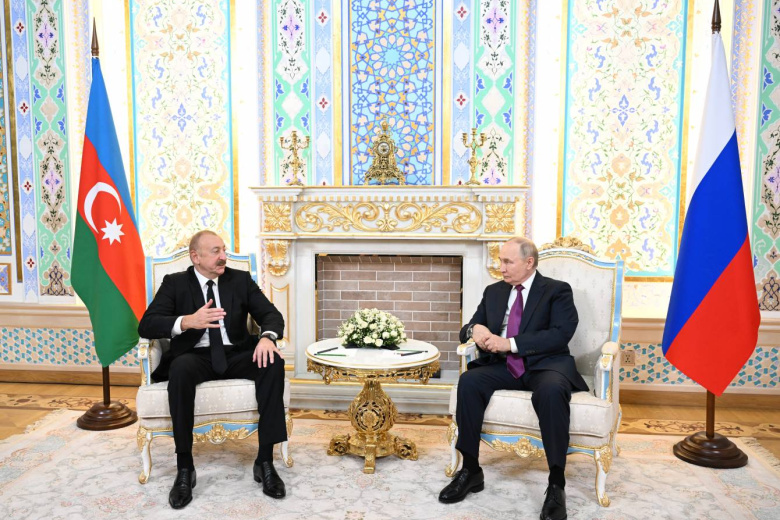 Ильхам Алиев и Владимир Путин