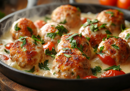 Эти фрикадельки собирают за столом всю семью — вкуснота под нежным соусом к обеду или ужину