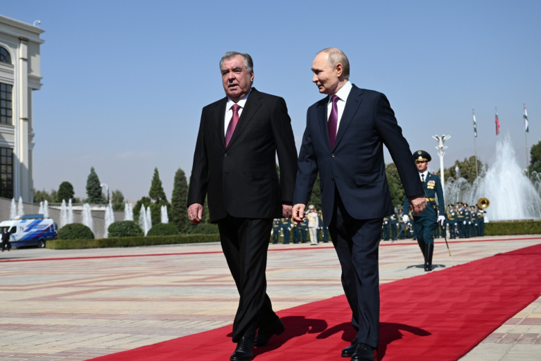 Владимир Путин и Эмомали Рахмон