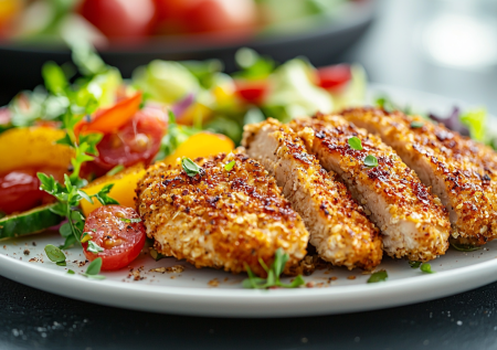 Вкусные отбивные для правильного питания: куриная грудка получается очень сочной