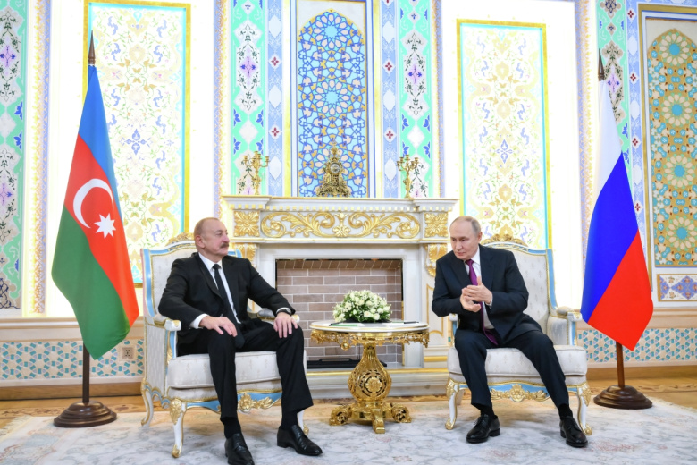 Владимир Путин и Ильхам Алиев