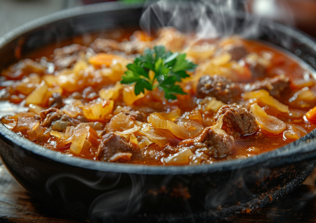 Идеи для сытного ужина: тушеная капуста с мясом. Рецепт из милого прошлого