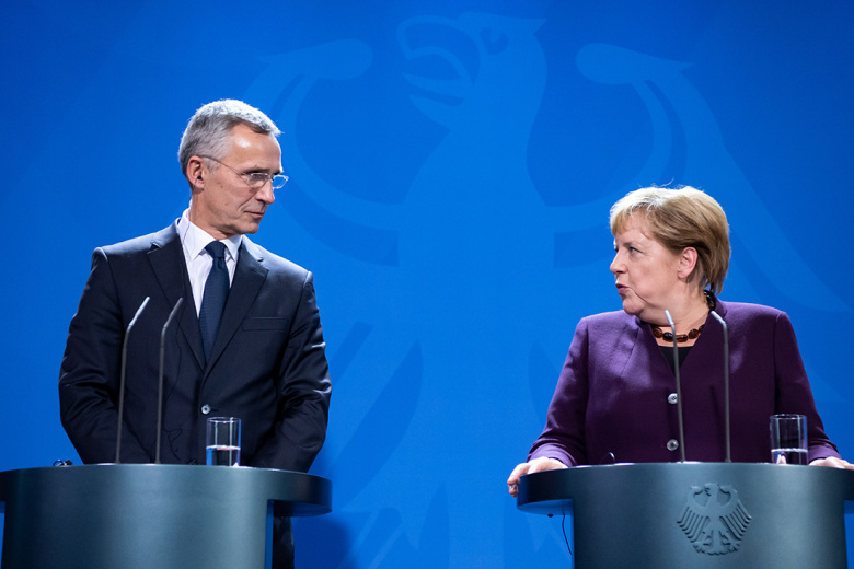 Йенс Столтенберг и Ангела Меркель