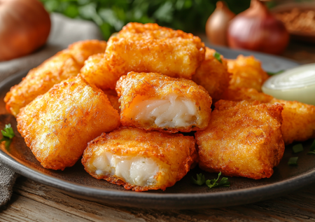 Минтай в ароматном луковом кляре: проще жарки котлет, а вкус — бомба