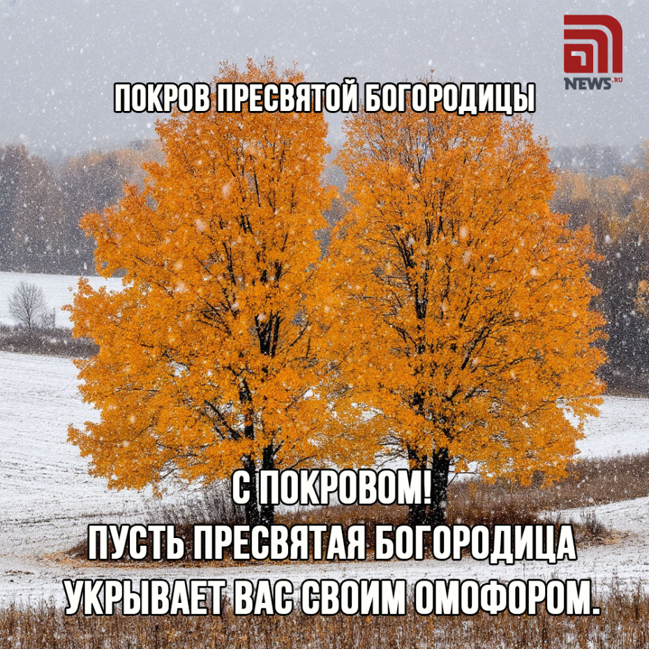С Покровом! Пусть Пресвятая Богородица укрывает вас своим омофором