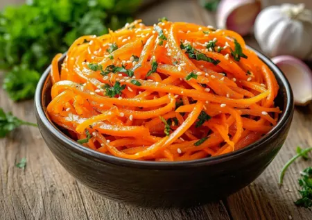 Вкуснейшая морковь по-корейски: остро, ароматно, просто и очень вкусно