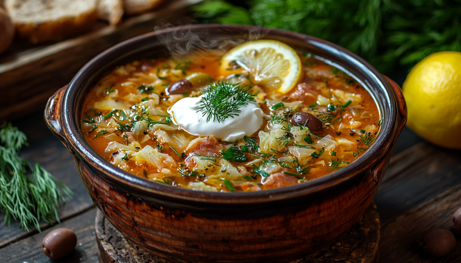 Рецепт русской капустной солянки