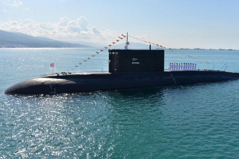 Российская подводная лодка «Новороссийск» Черноморского флота ВМФ России