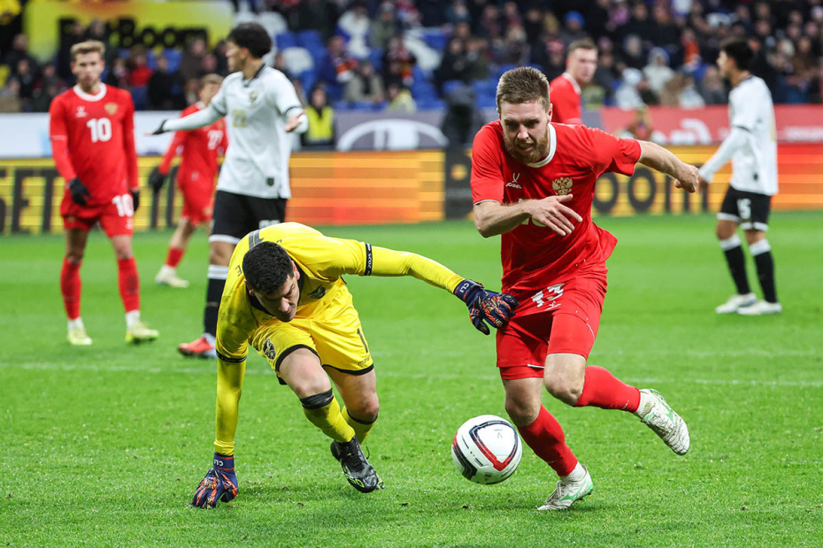 Товарищеский матч по футболу между командами национальной сборной России и национальной сборной Боливии