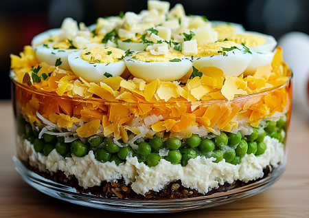 Шпротный салат с горошком: такой простой и такой вкусный — нужно всего 4 ингредиента. Даже разбалованным гостям понравилось
